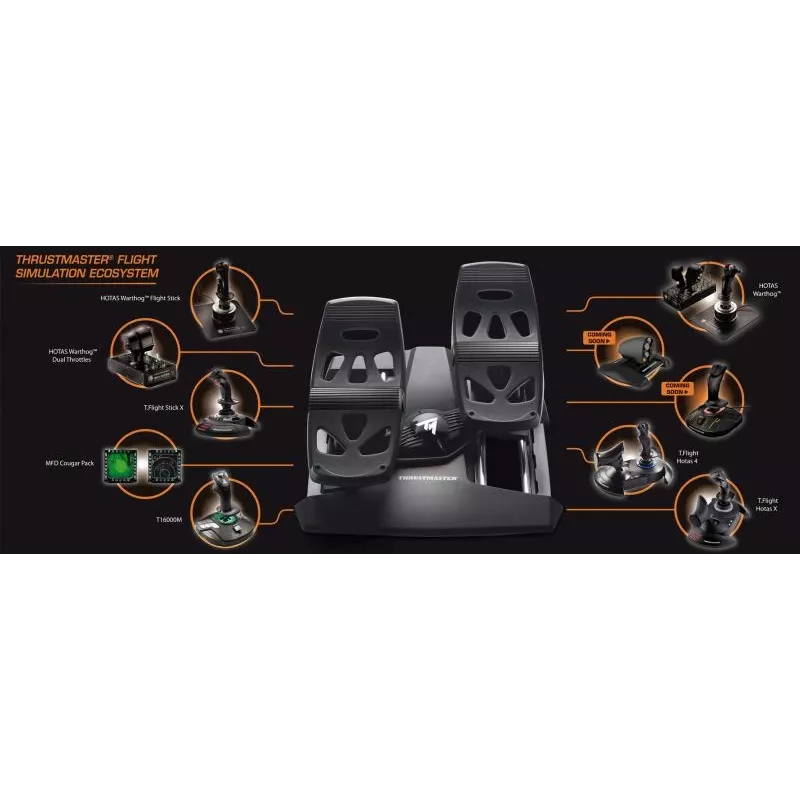 Thrustmaster T-16000M FCS lidojumu komplekts, melns, USB kursorsvira, analogais / digitālais, MAC, PC