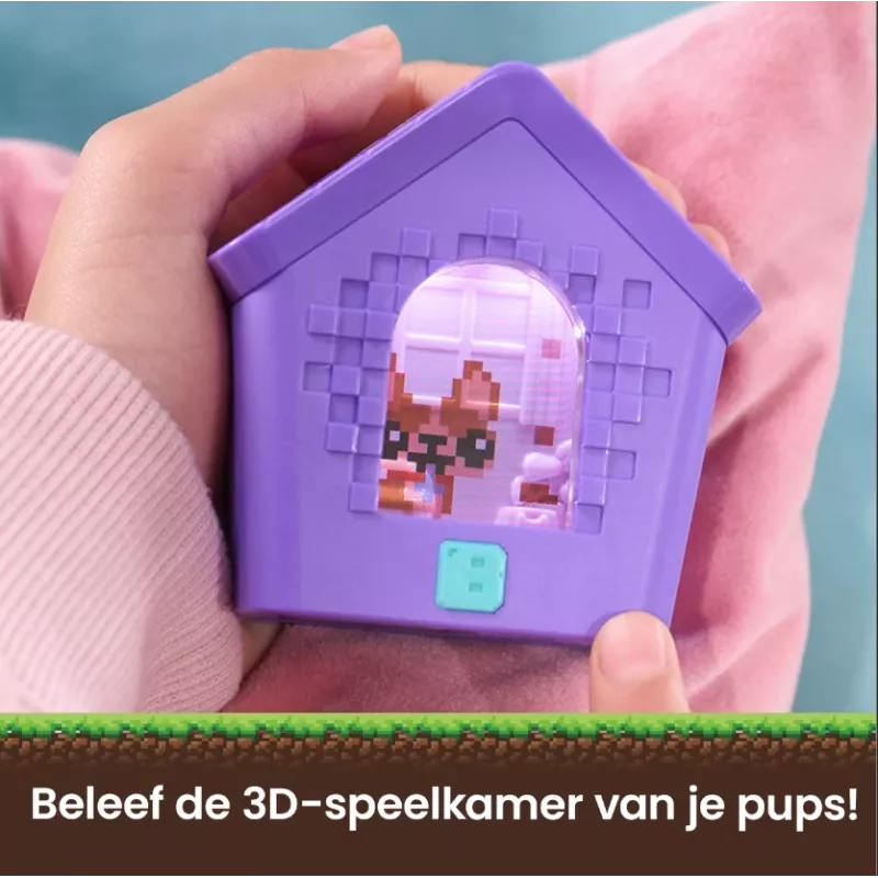 Bitzee, Doghouse interaktīvā rotaļlieta ar 15 kucēniem iekšā, 3D rotaļistaba, reaģē uz pieskārienu, digitālo mīļdzīvnieku rotaļlietas bērniem meitenēm un zēniem vecumā no 5 gadiem