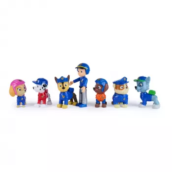 PAW Patrol Search & Rescue Team Pack ar 7 kolekcionējamām darbības figūrām, ieskaitot Raideru un 6 kucēnus, rotaļlietas zēniem un meitenēm vecumā no 3 gadiem