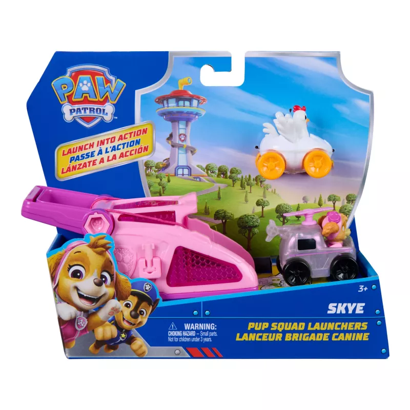PAW Patrol Skye Pup Squad palaišanas komplekts ar Chickaletta transportlīdzekli 2 gab., rotaļlietas zēniem un meitenēm no 3 gadu vecuma