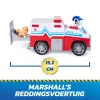 PAW Patrol : Search & Rescue, Marshall Rescue Responder Vehicle ar 2 figūriņām, rotaļu kravas automašīna ar atvilkšanas un palaišanas darbību, bērnu rotaļlietas zēniem un meitenēm no 3 gadu vecuma