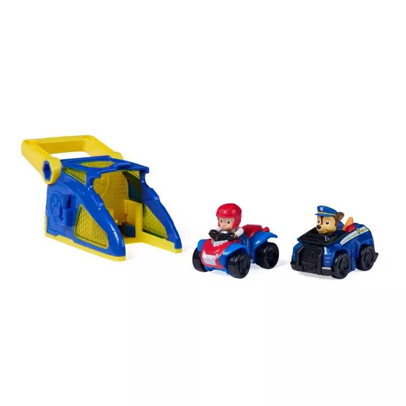 PAW Patrol Chase Pup Squad Launchers ar Ryder transportlīdzekli 2 komplektā, bērnu rotaļlietas zēniem un meitenēm no 3 gadu vecuma