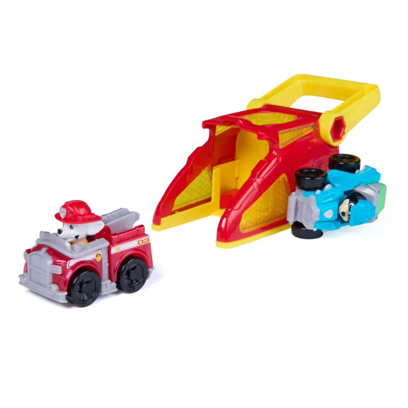 PAW Patrol Marshall Pup Squad Launchers ar Rex transportlīdzekli 2 gab. komplekts, bērnu rotaļlietas zēniem un meitenēm no 3 gadu vecuma