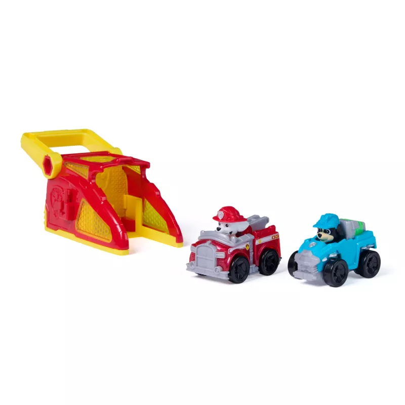 PAW Patrol Marshall Pup Squad Launchers ar Rex transportlīdzekli 2 gab. komplekts, bērnu rotaļlietas zēniem un meitenēm no 3 gadu vecuma