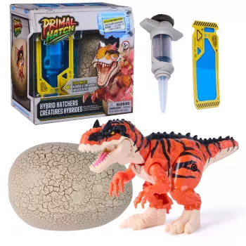 Primal Hatch Hybrid Hatchers Rotaļu dinozaurs un ola, noslēpumaina mini dino radība, bērnu rotaļlietas zēniem un meitenēm no 5 gadu vecuma, veidi var atšķirties
