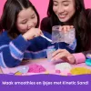 Kinetic Sand, Smoothie Mixer rotaļu komplekts, Lieldienu groziņa pildījums, ietver 14 oz formējamas rotaļu smiltis, instrumentus un saldējuma formiņu, rotaļu pārtikas rotaļlieta