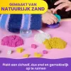Kinetic Sand, Smoothie Mixer rotaļu komplekts, Lieldienu groziņa pildījums, ietver 14 oz formējamas rotaļu smiltis, instrumentus un saldējuma formiņu, rotaļu pārtikas rotaļlieta