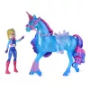 Unicorn Academy, Train & Glow Light-up River Unicorn ar Isabel, Lieldienu dāvanu ideja, lelles un vienradžu rotaļlietas meitenēm, ietver 3 treniņu piederumus