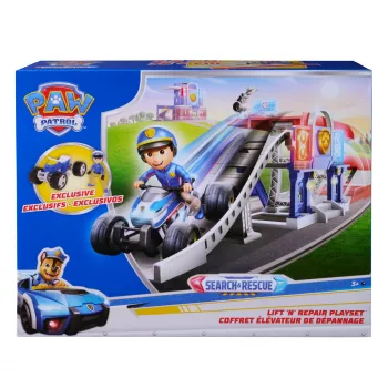 PAW Patrol Search & Rescue Lift 'N' Repair Playset ar ekskluzīvu figūriņu un transportlīdzekli, garums pārsniedz 30 collas, rotaļlietas zēniem un meitenēm no 3 gadu vecuma