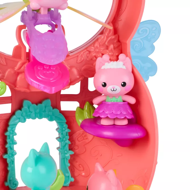 Gabby's Dollhouse Fairylandia, Kitty Fairy’s Flutter-riffic Playset ar 12 daļām un ekskluzīvu Flutter-riffic gredzenu, bērnu rotaļlietas meitenēm un zēniem no 3 gadu vecuma