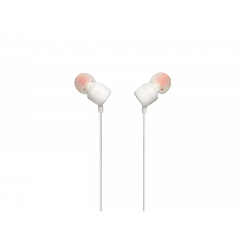 JBL Tune 110 balta, vadu, 20 - 20000 Hz, mūzika, austiņas, balts