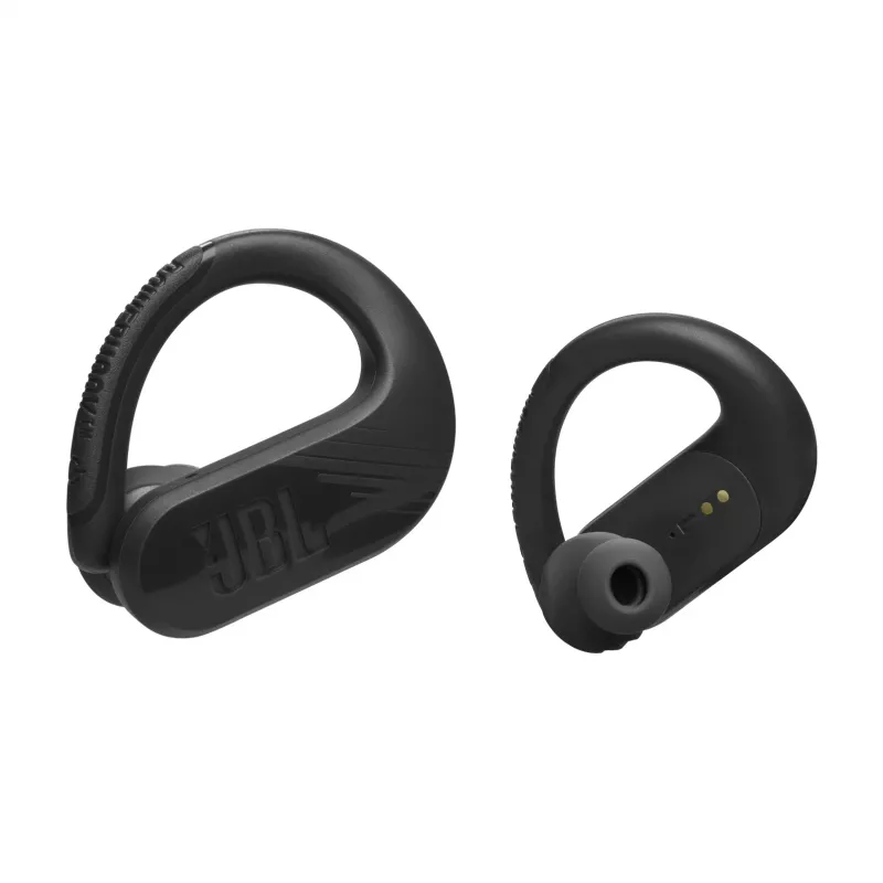 JBL Endurance Peak 3 Melns austiņas True Wireless Stereo (TWS) auss āķis Zvani/Mūzika/Sports/Ikdiena USB Type-C Bluetooth Uzlādes statīvs