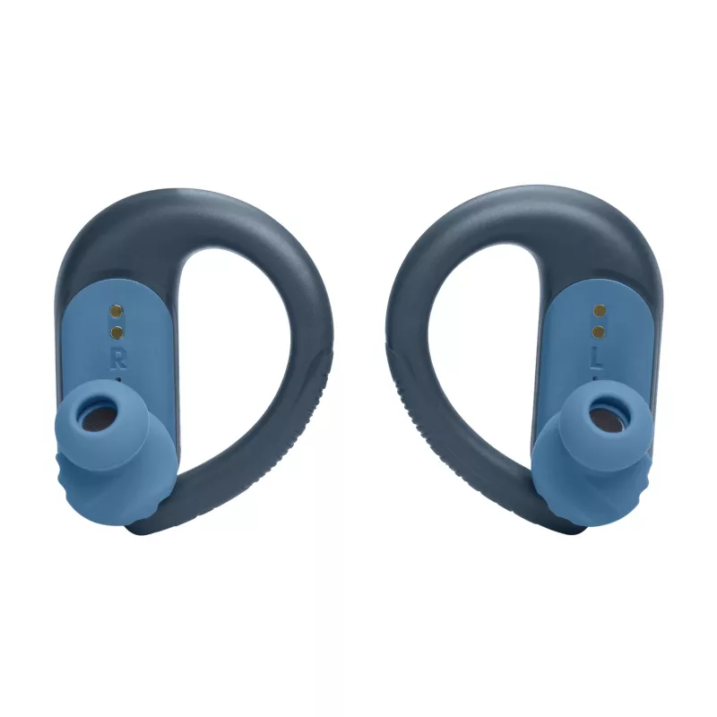 JBL Endurance Peak 3 zilas austiņas ar bezvadu savienojumu, auss āķis, zvaniem/mūzikai/sportam/ikdienai, USB Type-C, Bluetooth