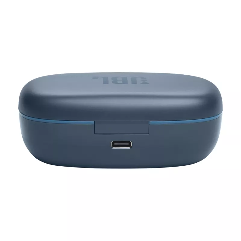 JBL Endurance Peak 3 zilas austiņas ar bezvadu savienojumu, auss āķis, zvaniem/mūzikai/sportam/ikdienai, USB Type-C, Bluetooth