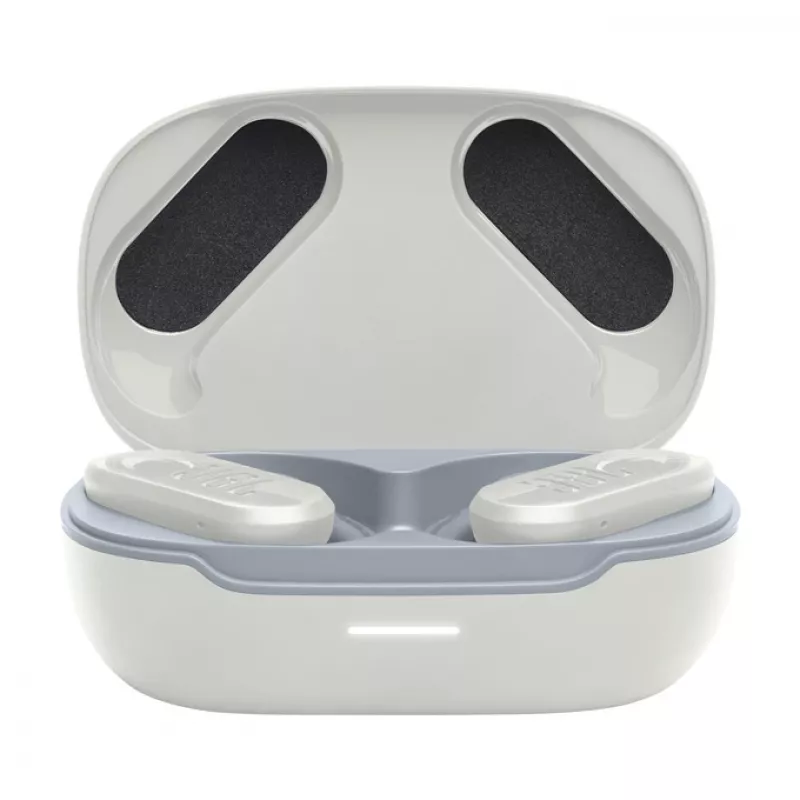 JBL Endurance PEAK 3 austiņu komplekts True Wireless Stereo (TWS) auss āķis Zvanīšanai/Mūzikai/Sportam/Ikdienai USB Type-C Bluetooth uzlādes statīvs Balts