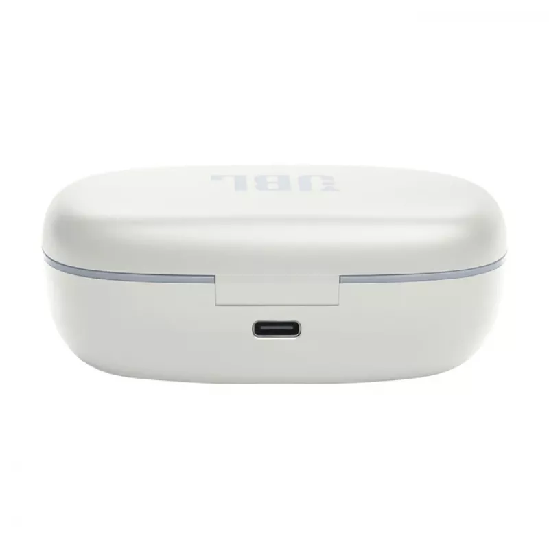 JBL Endurance PEAK 3 austiņu komplekts True Wireless Stereo (TWS) auss āķis Zvanīšanai/Mūzikai/Sportam/Ikdienai USB Type-C Bluetooth uzlādes statīvs Balts