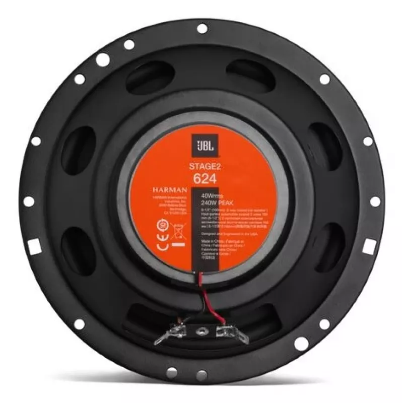 JBL Stage2 624 automašīnas skaļrunis Apaļš 2 joslu 240 W 2 gab.