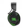 JBL Quantum 910X austiņas ar vadu un bezvadu savienojumu, galvas lentes tipa, spēlēm, USB Type-C, Bluetooth, melnas, zaļas