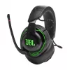 JBL Quantum 910X austiņas ar vadu un bezvadu savienojumu, galvas lentes tipa, spēlēm, USB Type-C, Bluetooth, melnas, zaļas