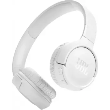 JBL Tune 520BT austiņas, bezvadu, galvas lente, spēlēm, USB Type-C, Bluetooth, balts