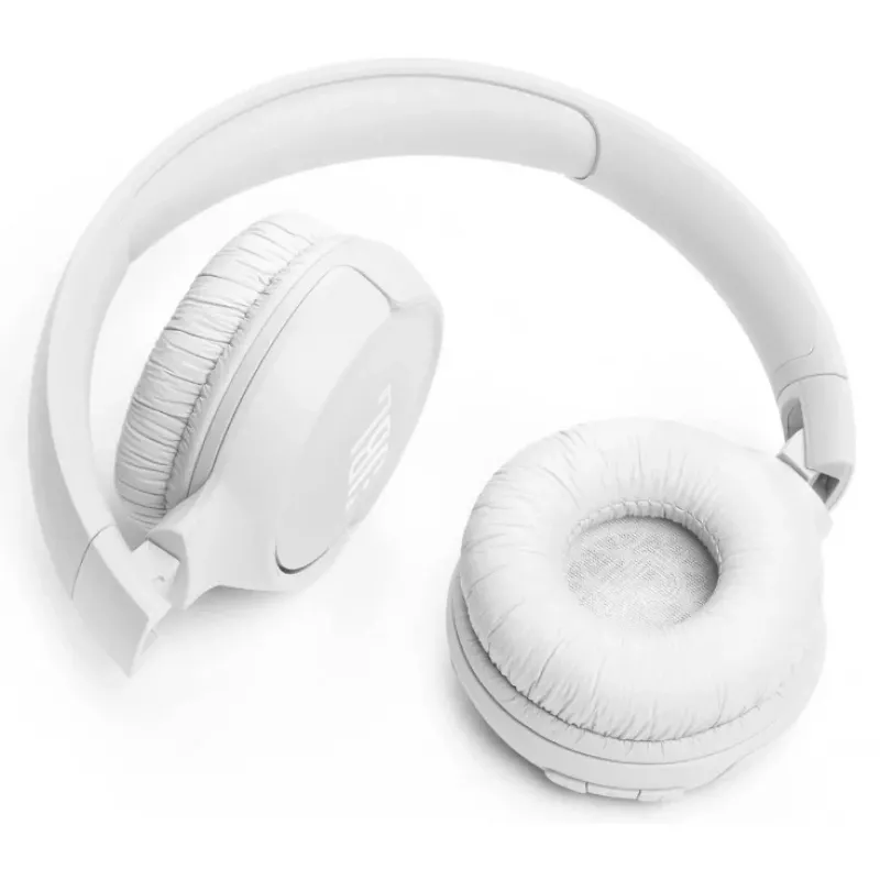 JBL Tune 520BT austiņas, bezvadu, galvas lente, spēlēm, USB Type-C, Bluetooth, balts