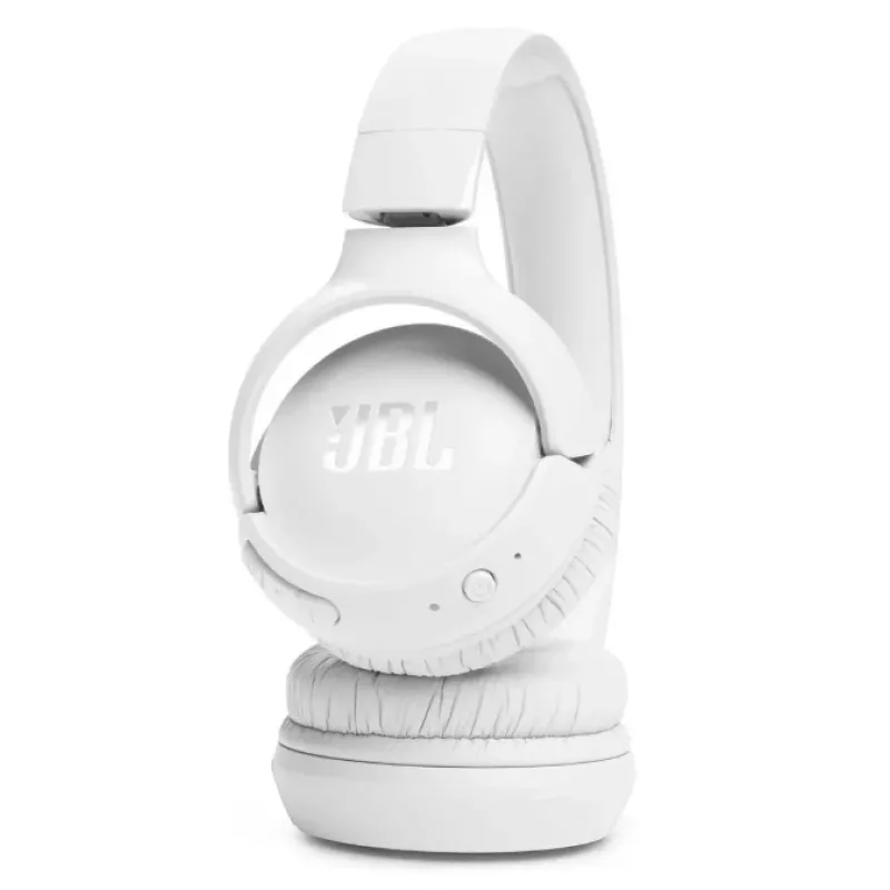 JBL Tune 520BT austiņas, bezvadu, galvas lente, spēlēm, USB Type-C, Bluetooth, balts