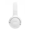 JBL Tune 520BT austiņas, bezvadu, galvas lente, spēlēm, USB Type-C, Bluetooth, balts