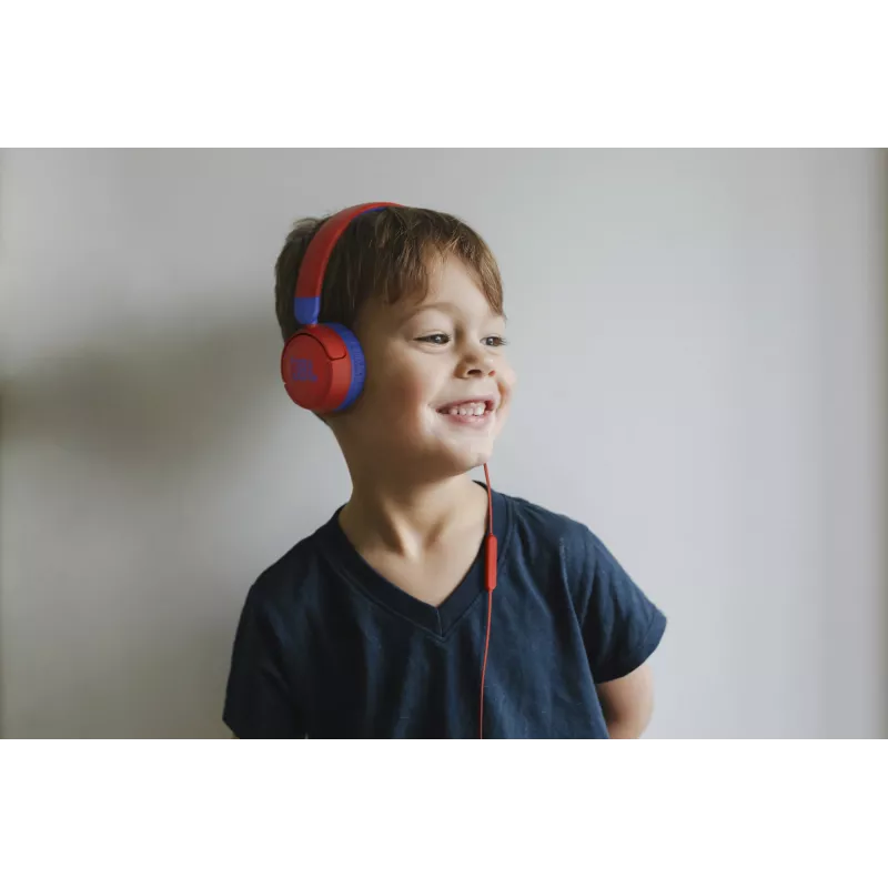 JBL JR310 BLUE, vadu, mūzika, 20–20000 Hz, 112 g, austiņas, zila