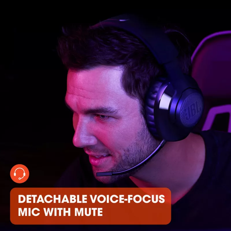 JBL Quantum 350 Melns, bezvadu, spēlēm, 20 - 20000 Hz, 247 g, austiņas, melnas