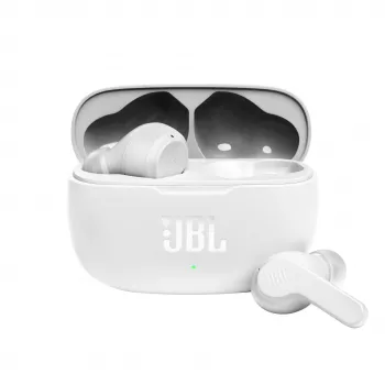 JBL Wave 200 TWS BALTS, Bezvadu, 20 - 20000 Hz, Mūzika, 48 g, Austiņas, Balts