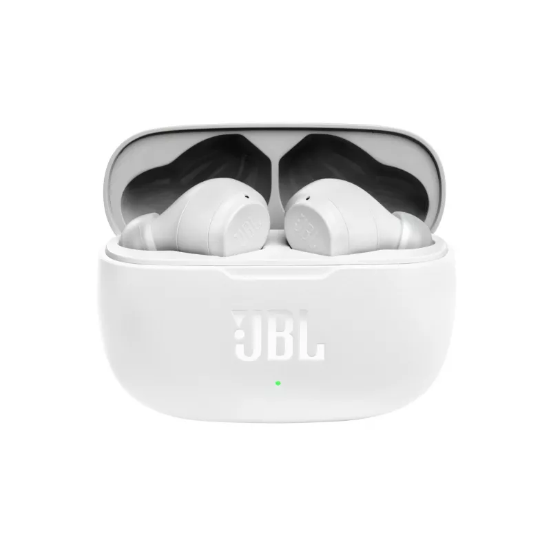 JBL Wave 200 TWS BALTS, Bezvadu, 20 - 20000 Hz, Mūzika, 48 g, Austiņas, Balts