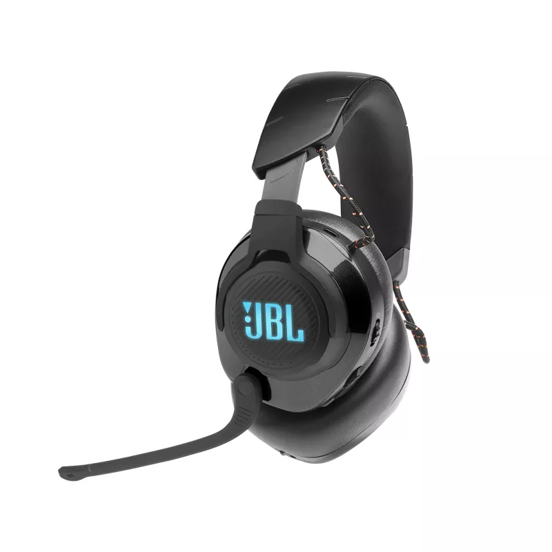 JBL Quantum 610 Wireless austiņas, vadu un bezvadu, galvas lentes, spēlēm, USB Type-C, melnas