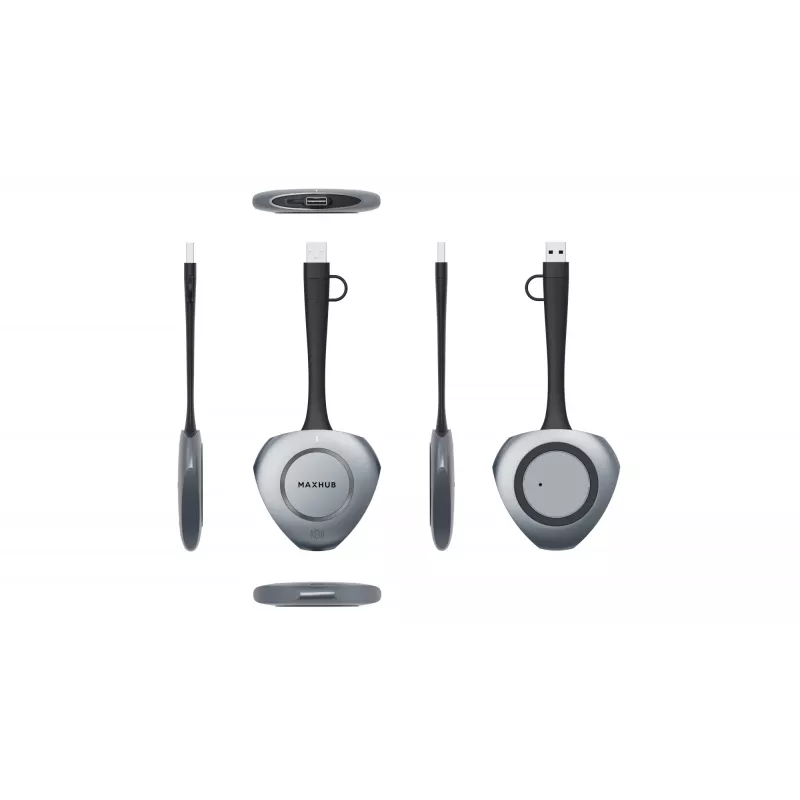 MAXHUB WT13M 4K BYOM bezvadu koplietošanas sargspraudnis, Sargspraudnis, USB, Wi-Fi, Wi-Fi 6 (802.11ax), USB Type-C, melns, gaiši pelēks