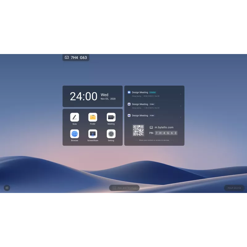 MAXHUB XBoard V7 sērija C9850 98 collu universāla konferenču interaktīvā pieskārienu displeja sistēma