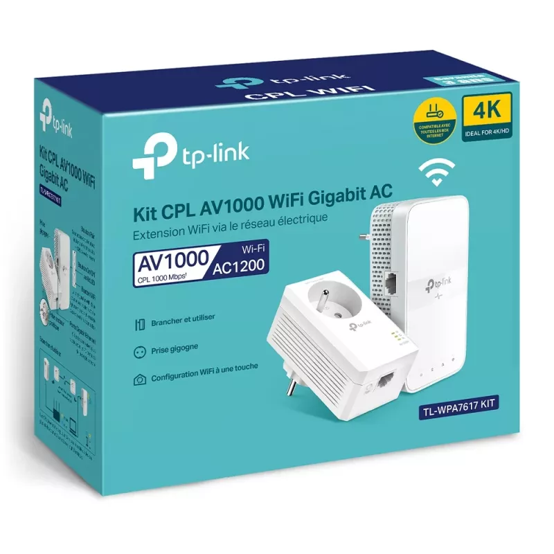 TP-Link TL-WPA7617 KIT 1200 Mbit/s Ethernet LAN Wi-Fi balts 2 gab.