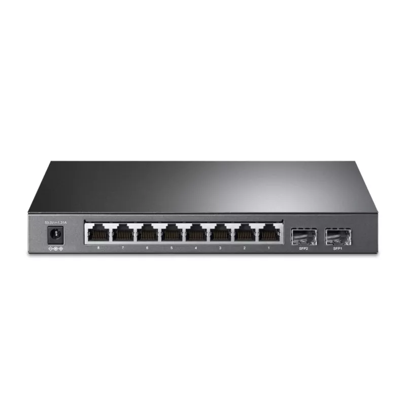 TP-Link JetStream 8-Portu Gigabitu viedais PoE+ slēdzis ar 2 SFP slotiem