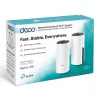TP-Link AC1200 Whole Home Mesh Wi-Fi System, 2-Pack, balta, Internal, Mesh system, Power, Status, Dual-band (2.4 GHz / 5 GHz), Wi-Fi 5 (802.11ac)