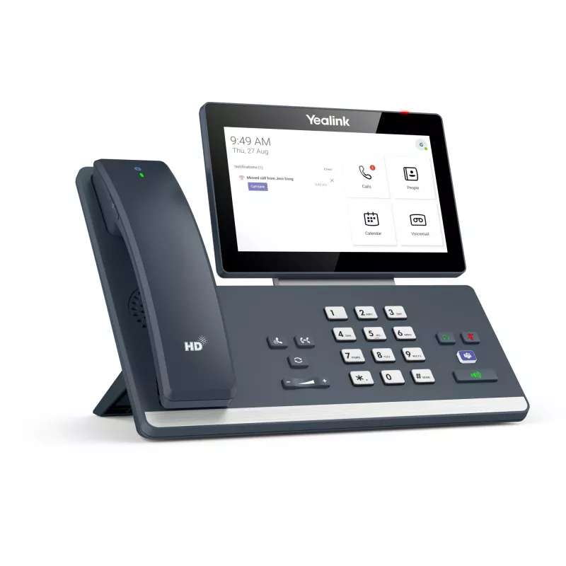 Yealink MP58-WH Microsoft Teams Edition, IP tālrunis, pelēks, bezvadu klausule, darbvirsmai, Android, Microsoft Teams