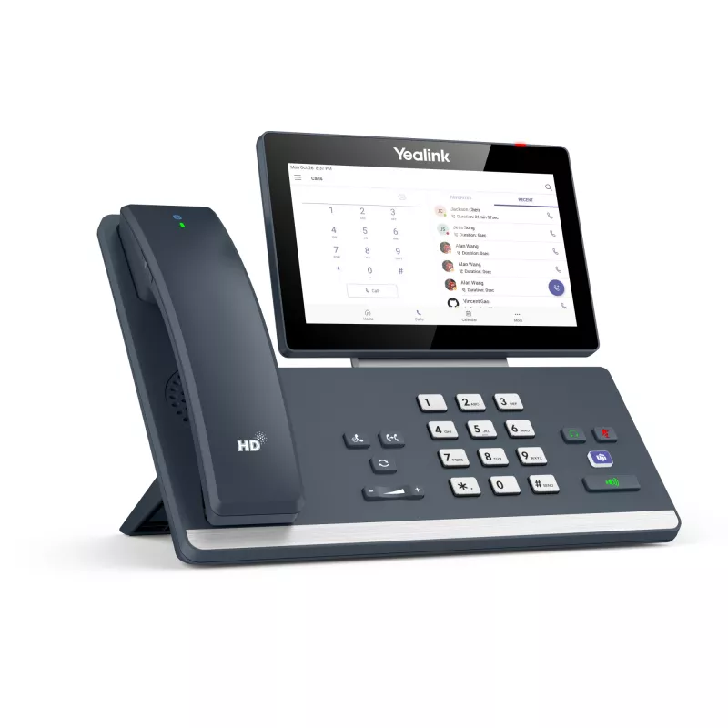 Yealink MP58-WH Microsoft Teams Edition, IP tālrunis, pelēks, bezvadu klausule, darbvirsmai, Android, Microsoft Teams