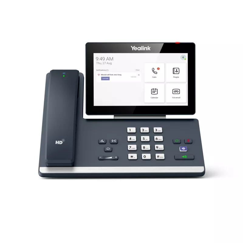 Yealink MP58-WH Microsoft Teams Edition, IP tālrunis, pelēks, bezvadu klausule, darbvirsmai, Android, Microsoft Teams