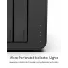 TerraMaster D4-320 disku masīvs, melns, 4 nodalījumi HDD/SSD