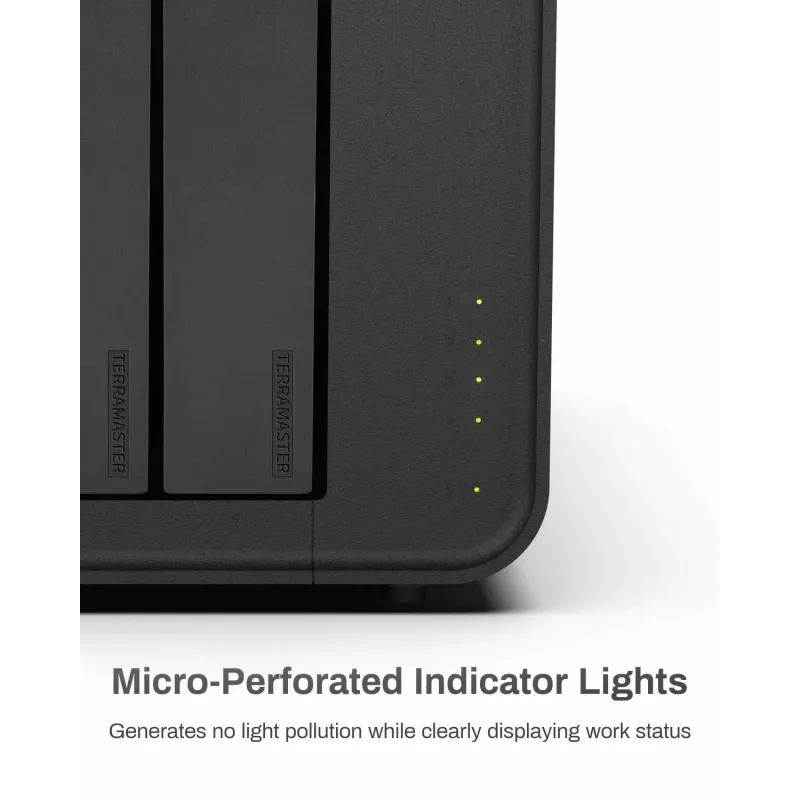 TerraMaster D4-320 disku masīvs, melns, 4 nodalījumi HDD/SSD