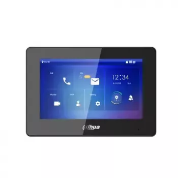 Displejs Dahua VTH5422HB — Iekštelpu monitora displejs, 12V līdzstrāva, 6 W tipisks, Ethernet 10/100 Mbps, melns