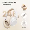 Ugreen HiTune Max5 austiņas ar vadu un bezvadu savienojumu, galvas lentes, zvani/mūzika, Bluetooth, baltas
