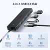 Ugreen USB 3.0 4-PORT HUB USB-A UZ 4XUSB Dokošana USB 3.2 Gen 1 (3.1 Gen 1) Type-A