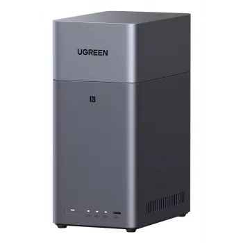 Tīklam pievienojama krātuve UGREEN NASync DH2300 — Rockchip A76/A55 2,2 GHz, 4 GB RAM, 2xSATA, 1xGbE, 2xUSB3.2, USB-C, HDMI