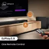 Soundbar Hisense AX5140Q 5.1.4 Dolby Atmos, 600 W RMS, bezvadu zemfrekvenču skaļrunis 280 W, melns