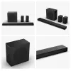 Soundbar Hisense AX5140Q 5.1.4 Dolby Atmos, 600 W RMS, bezvadu zemfrekvenču skaļrunis 280 W, melns