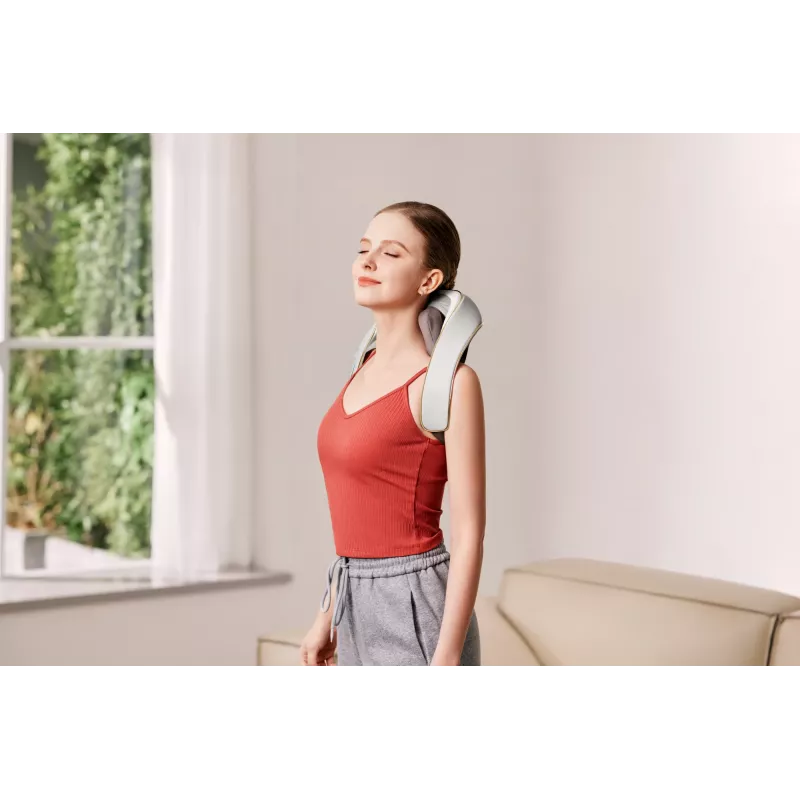 Kakla un plecu masieris SKG H5 Mini — kompresija un vibrācija, iebūvēta baterija, 10 W, pelēks
