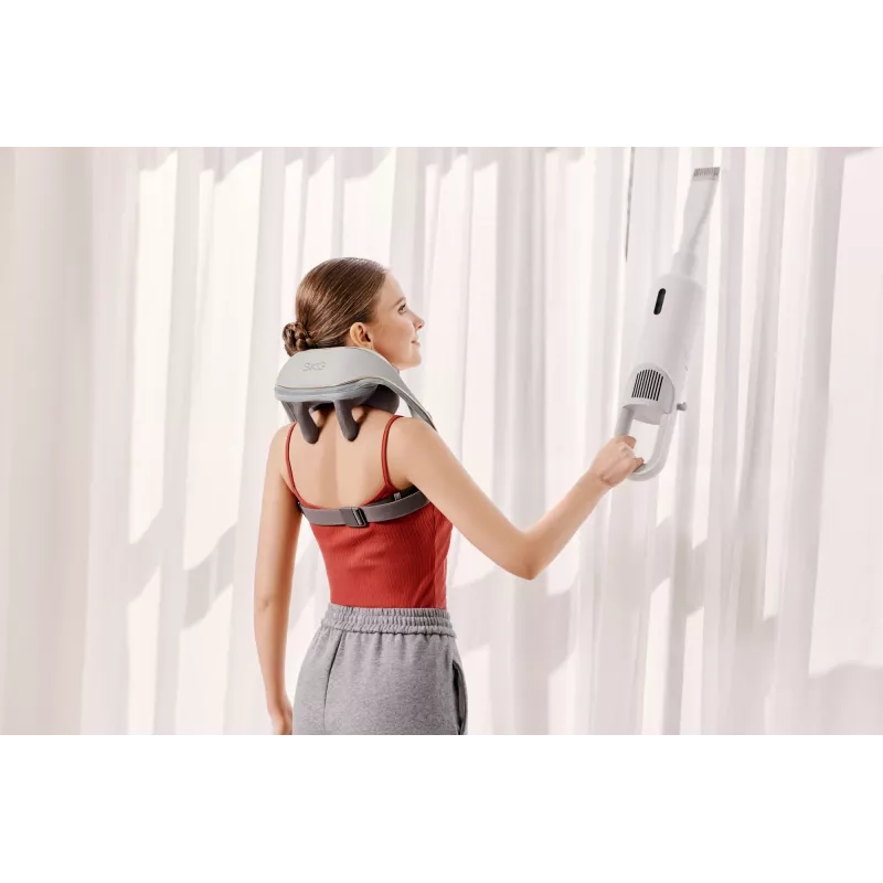 Kakla un plecu masieris SKG H5 Mini — kompresija un vibrācija, iebūvēta baterija, 10 W, pelēks